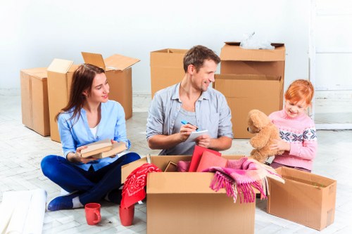Flat removals in Aldboroughhatch with careful packing and moving boxes