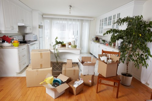 Secure storage space for household items