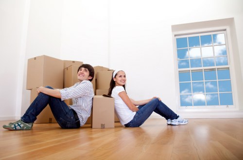 Organised packing for flat removals in Aldboroughhatch before moving day