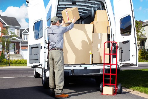 Household relocation service in Aldboroughhatch with organized boxes